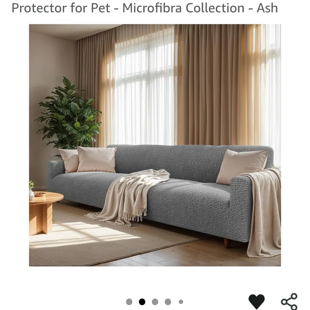 Brand new Microfibra Collection Ash Sofa Protector 4 seaters size